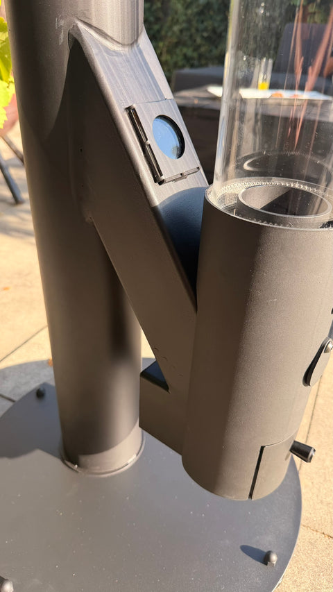 WOLFF BBQ Pellet Terrasverwarmer – 5 kW – Glazen Buis – Verrijdbaar - AANRADER