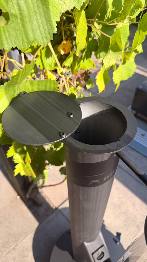 WOLFF BBQ Pellet Terrasverwarmer – 5 kW – Glazen Buis – Verrijdbaar - AANRADER
