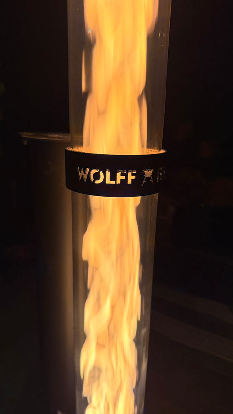 WOLFF BBQ Pellet Terrasverwarmer – 5 kW – Glazen Buis – Verrijdbaar - AANRADER