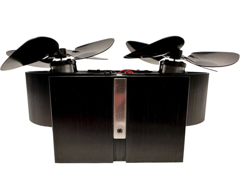 Krachtige kachelventilator met 2 motoren