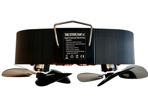 Houtkachel ventilator met 2 bladen
