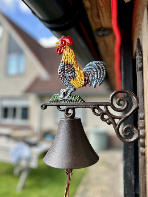  Boerderijdeurbel gekleurde haan