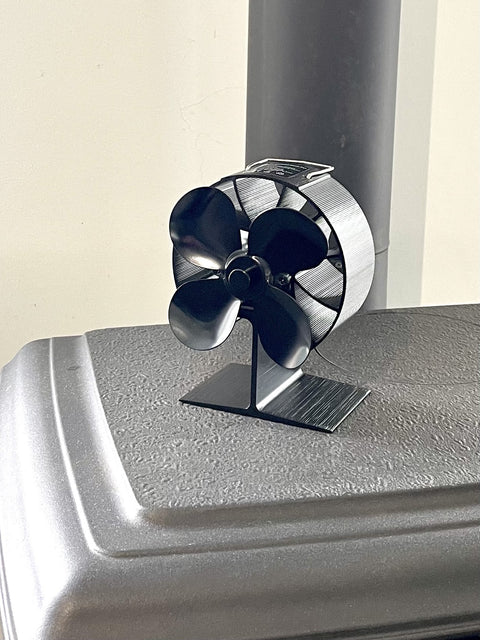 Kachel haardventilator 4 bladen propeller rond model
