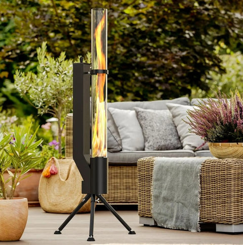 Pelletheater Terras verwarmer Fire Tube Pelletkachel outdoor