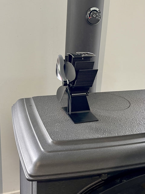 Haardventilator 4 bladen – Efficiënte warmtecirculatie voor houtkachels