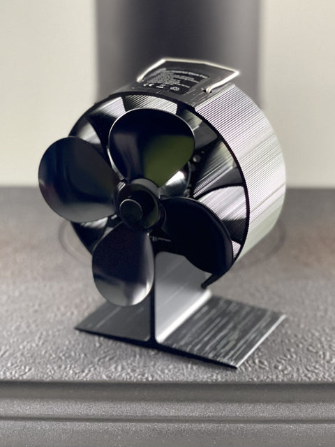Kachel haardventilator 4 bladen propeller rond model