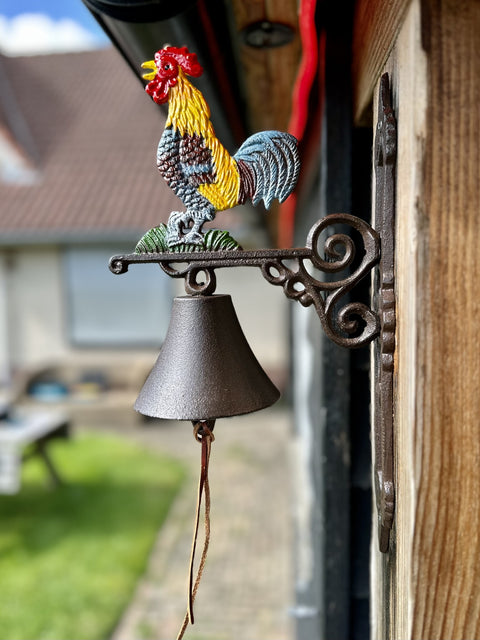  Boerderijdeurbel gekleurde haan