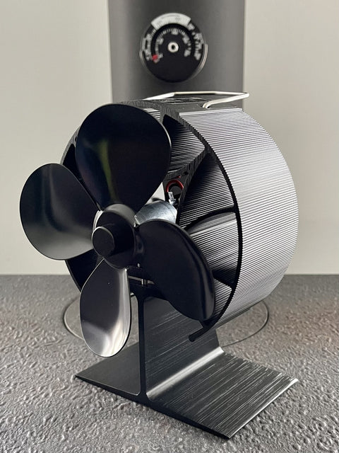 Kachel haardventilator 4 bladen propeller rond model